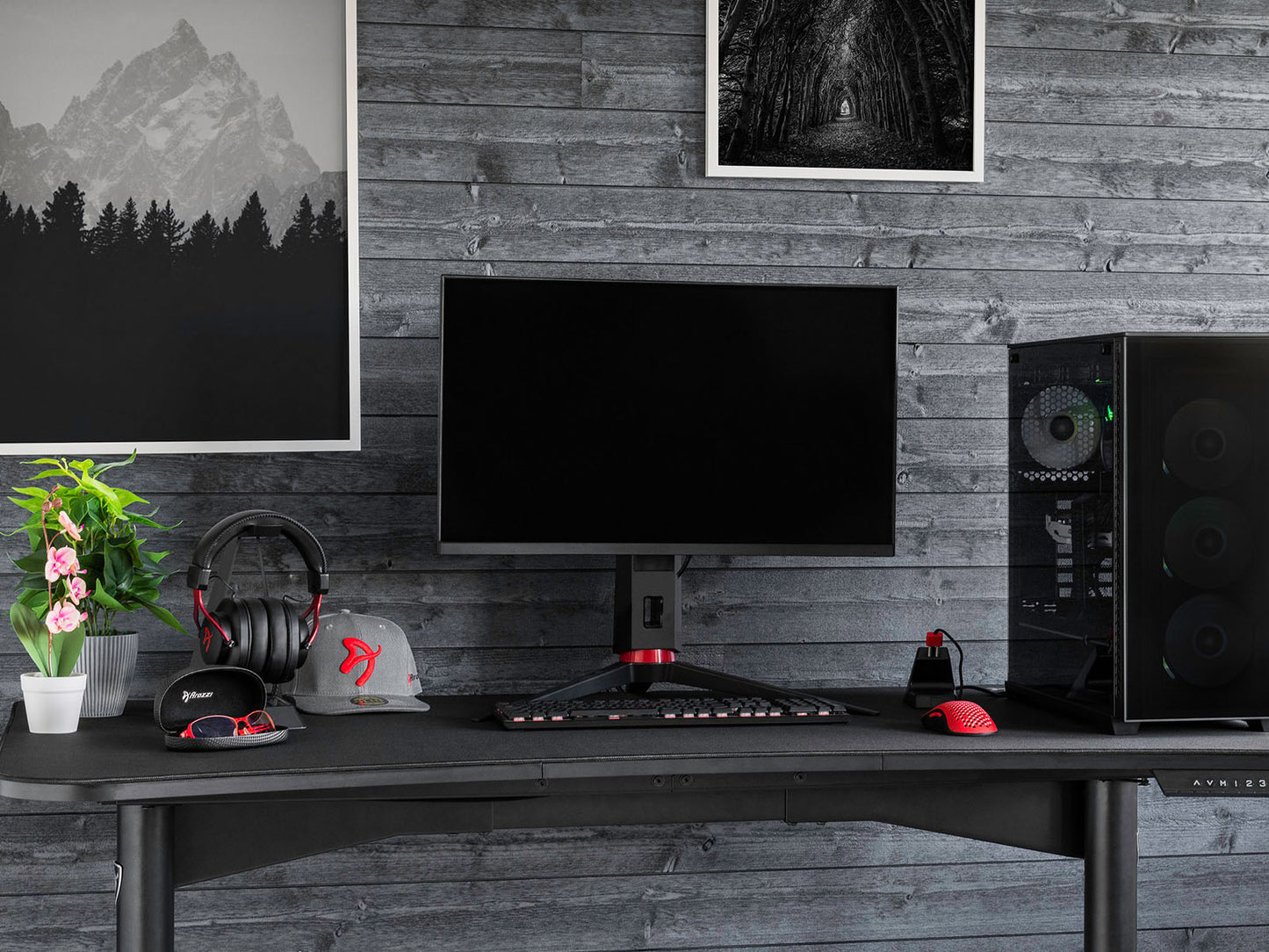 多功能升降桌 + 璐洛洛全桌桌墊 NZXT